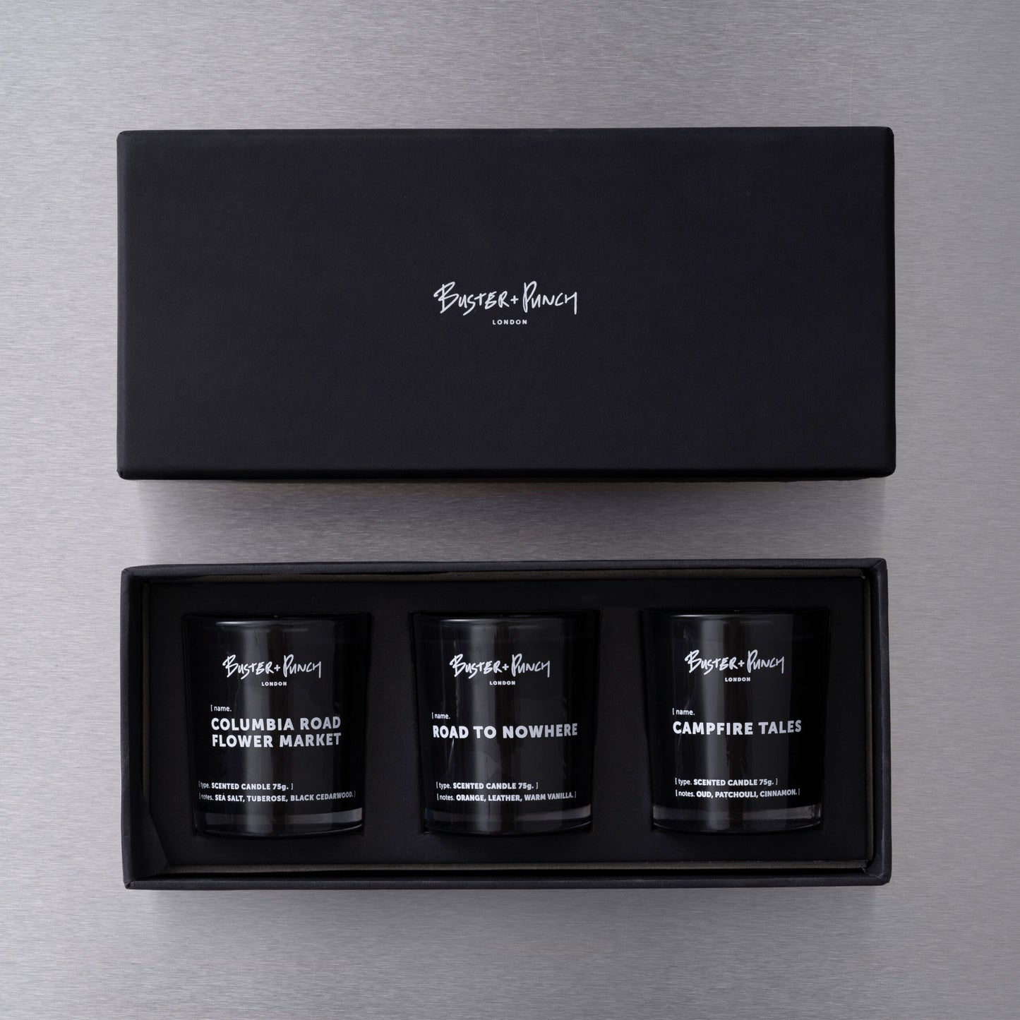 ROAD TO NOWHERE COLLECTION / SCENTED CANDLE SET / 75G X 3