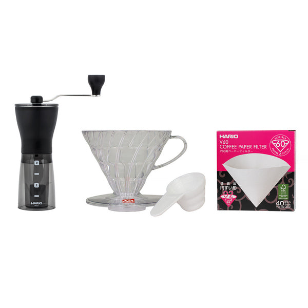 Set: Hario Dripper + Grinder + Filter