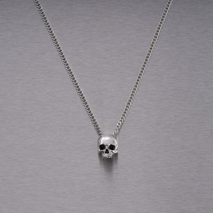 SKULL NECKLACE / TRAVIS BARKER / Silver or brass