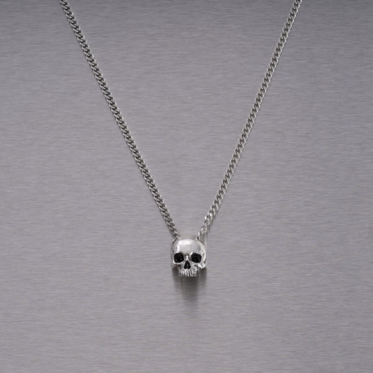 SKULL NECKLACE / TRAVIS BARKER / Silver or brass