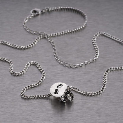 SKULL NECKLACE / TRAVIS BARKER / Silver or brass