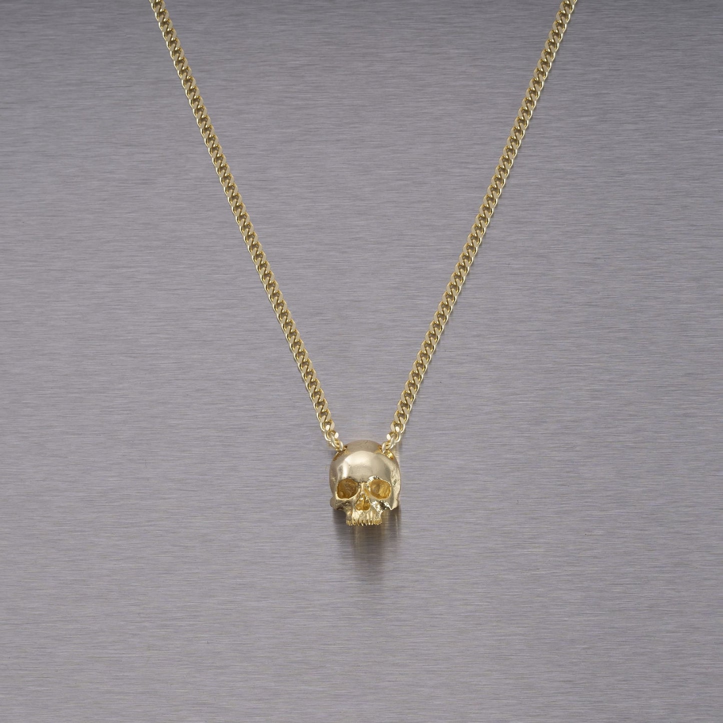 SKULL NECKLACE / TRAVIS BARKER / Silver or brass