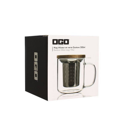 OGO GUSTAVE THEEPOT IN GLAS 300ML